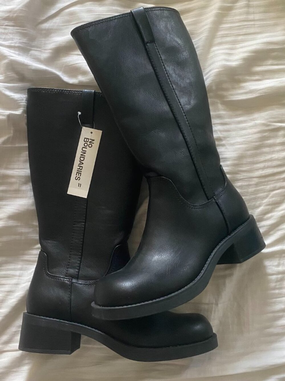 No Boundaries Women's Tall Riding Boot - Black - Size 11 - Picture 1 of 2